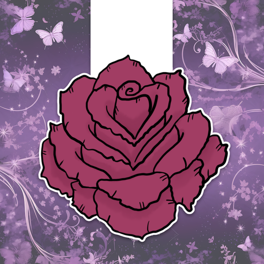 Rose magnetic bookmark - $5.00 - Moon Cabin Creations