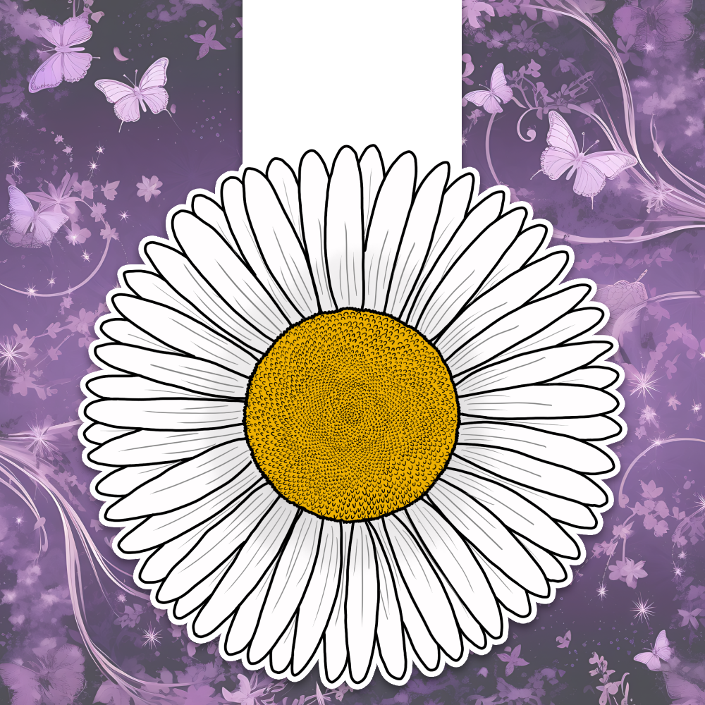 Daisy magnetic bookmark - $5.00 - Moon Cabin Creations